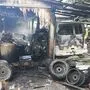 Eine Garage in Laßnitzhöhe brannte am Samstag - fünf Feuerwehren versuchten das Feuer einzudämmen