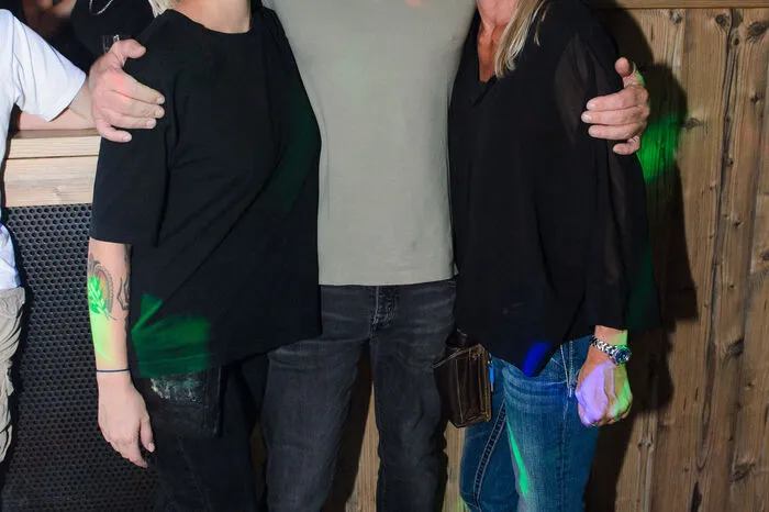 Und der Chef war mit Frau und Tochter da.