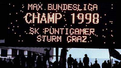 1998 gewann Sturm den ersten Meistertitel der Geschichte