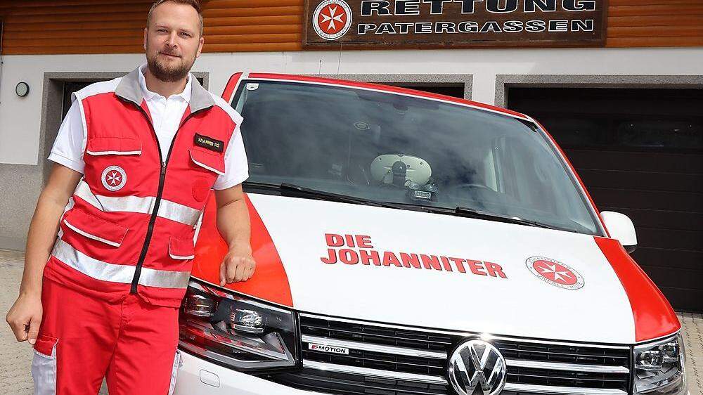 Thomas Krammer (38) schätzt die Gemeinschaft bei der Johanniter Unfallhilfe 