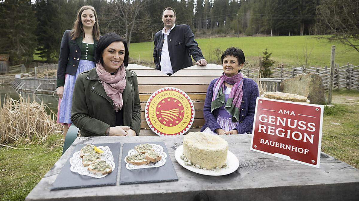 Käseprinzessin Johanna Kettner, Marianne Gruber-Ritzinger, Elisabeth Köstinger, Andreas Cretnik 