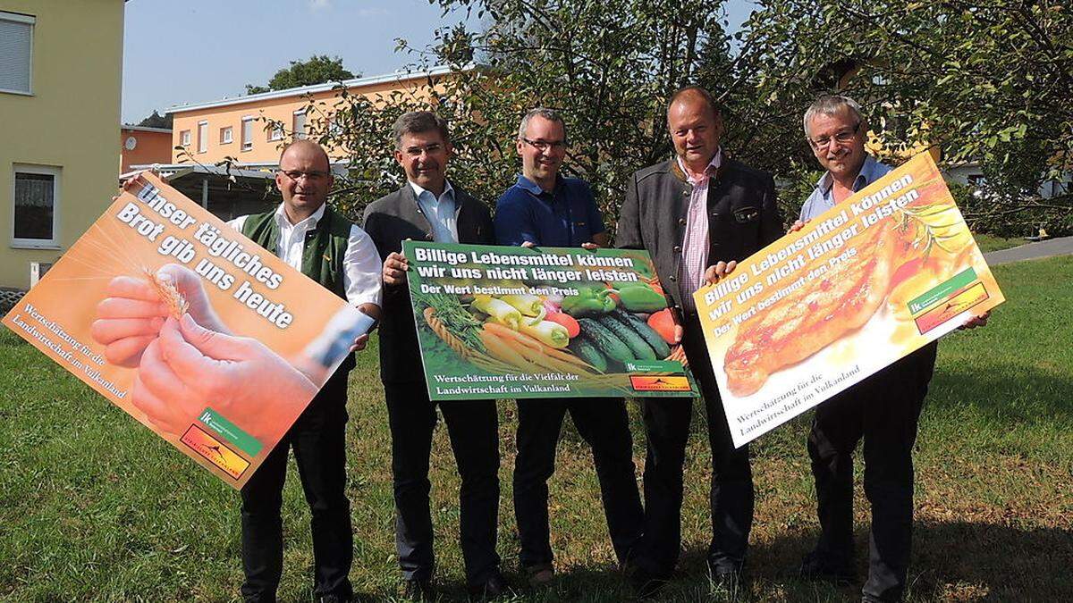 Die Landtagsabgeordneten Anton Gangl und Franz Fartek, Leader-Manager Michael Fend, Kammerobmann Günther Rauch und Kammersekretär Johann Kaufmann