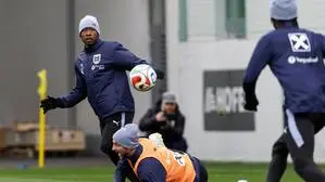 David Alaba und Marko Arnautovic im Training