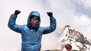 Gipfelsieg: Helmut Steigersdorfer am Gipfel des Aconcagua