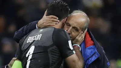 Torhüter Gianluigi Buffon hat schon seinen Rücktritt bekannt gegeben, Trainer Gian Piero Ventura wird wahrscheinlich gehen müssen