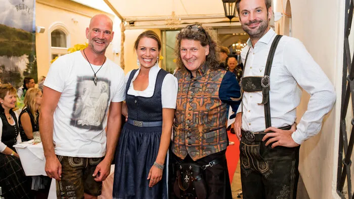 Moderator Udo Wenders, Geschäftsführerin des Stadtmarketings Villach, Claudia Kohl, Thomas Rettl und Kleine-Zeitung-Chefredakteur Wolfgang Fercher.