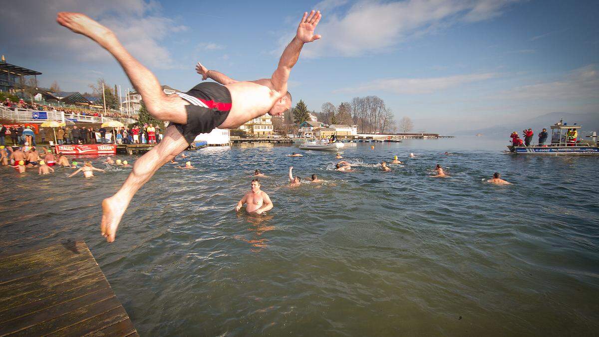 Neujahrsschwimmen in Velden am Wörthersee (Archivfoto)