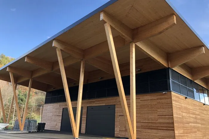 Die Halle ist für den Holzbaupreis nominiert