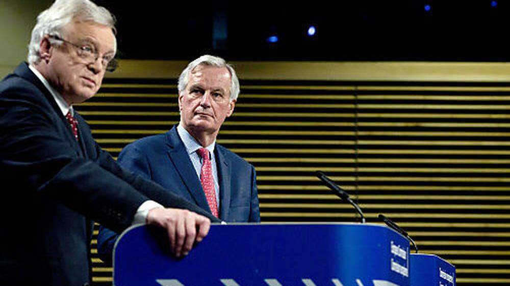 Barnier (links) und Davis
