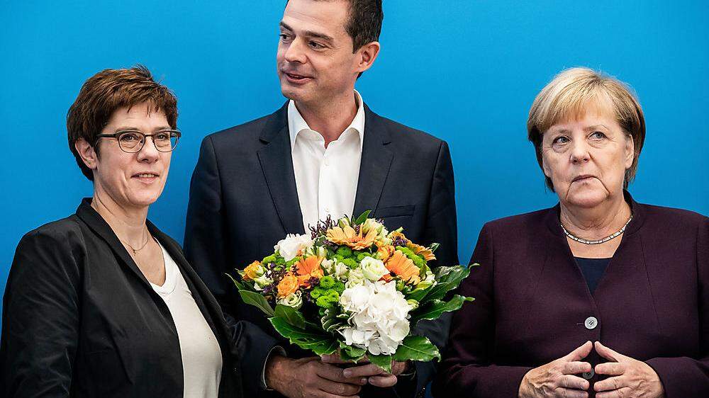 Kramp-Karrenbauer, Mohring, Merkel