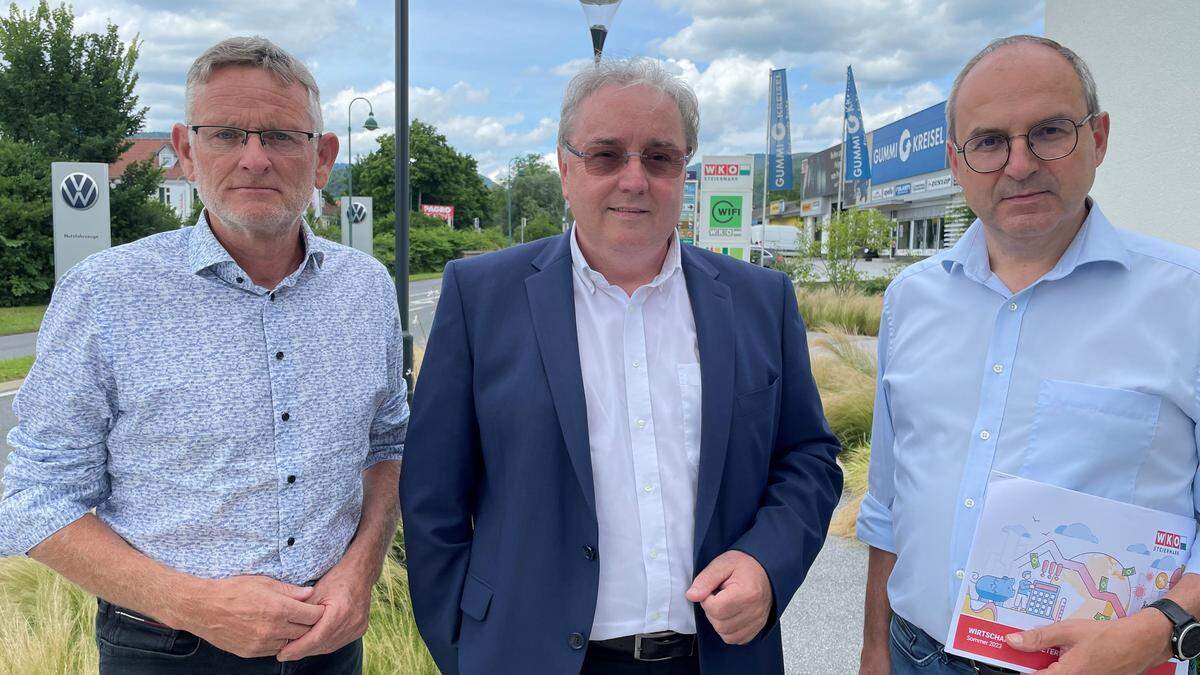 Bernhard Stranzl, Vinzenz Harrer und Andreas Schlemmer