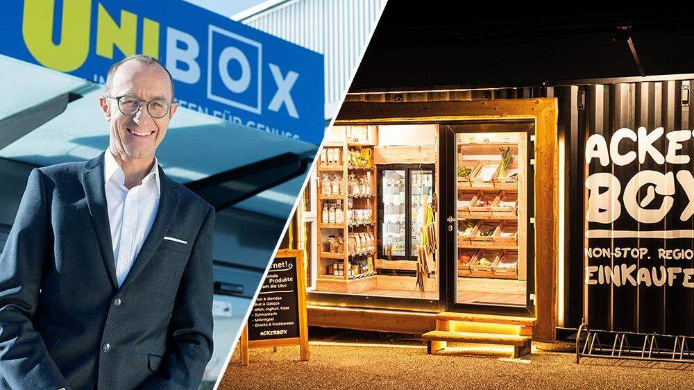 Unimarkt-Chef Andreas Haider schließt die Uniboxen, die Ackerboxen müssen sich an Öffnungszeiten halten