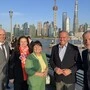 Das Bild zeigt die Delegation rund um Landeshauptmann Mario Kunasek in Shanghai