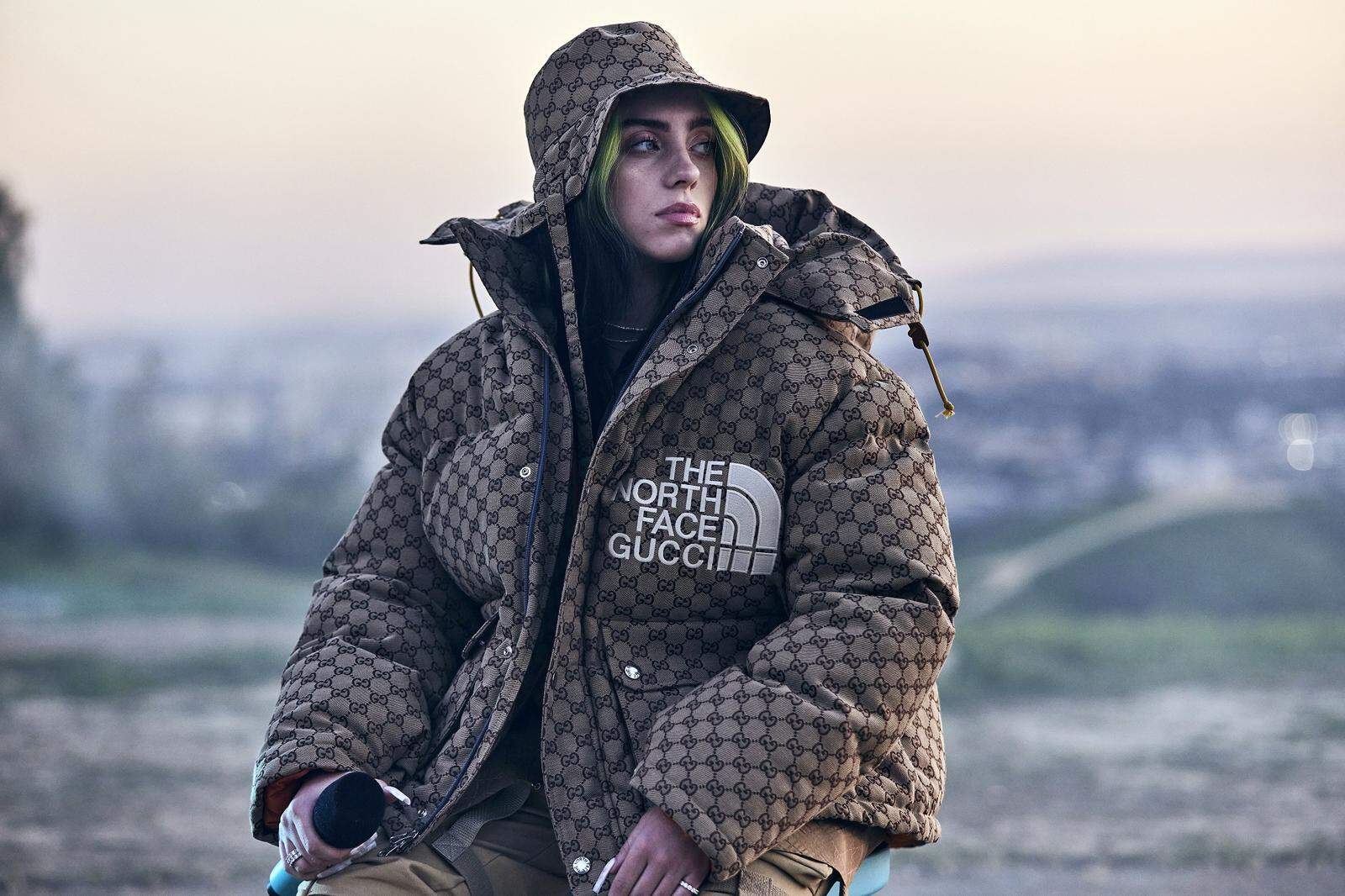 Heiß begehrt: Die Kollaboration zwischen Gucci und The North Face. Hier getragen von Billie Eilish.