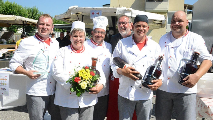 Feldküchenwettbewerb in Villach, Erster Platz für das Rot Kreuz Team aus Hard am See in Vorarlberg