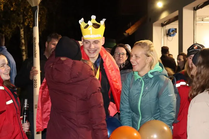 Vor Ort in Viertelfeistritz wurde Pessl schon sehnlichst erwartet...