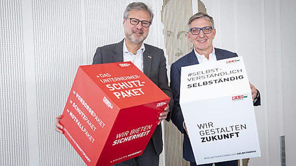 Steirische Kammerspitze: WK-Direktor Karl-Heinz Dernoscheg (links) mit WK-Präsident Josef Herk