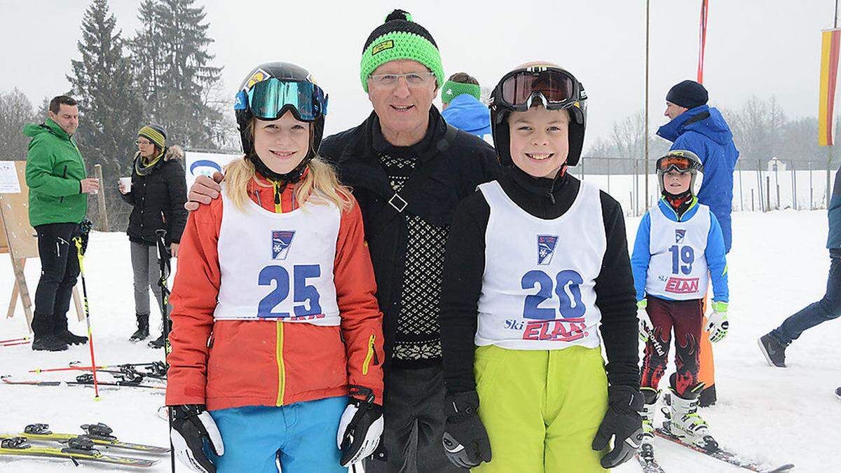 Jasmin Moser, Paul Zwitter mit Obmann Martin Wiegele