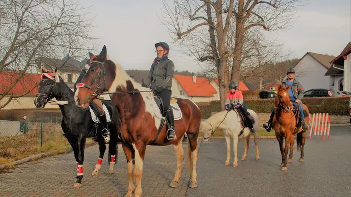 Reiter und Pferde trafen sich in Sinabelkirchen zur traditionellen Segnung.