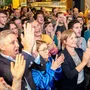 Wie schon am Sonntag bei der Wahlparty (Foto) haben die Grünen am Montag erneut Grund zur Freude