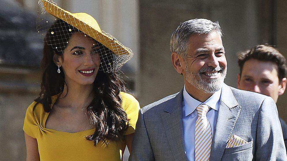 Waren 2018 auf der Hochzeit von Harry und Meghan: Amal und George Clooney
