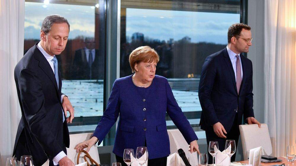 Corona-Koalitionsausschuss unter Merkels Leitung 