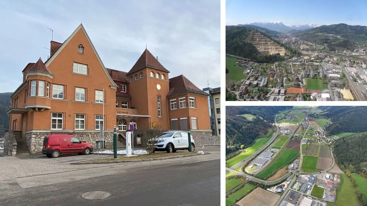 Leoben (r.o.), Traboch (r.u.) und Niklasdorf führen im Bezirk bei den Steuerkraft-Kopfquoten