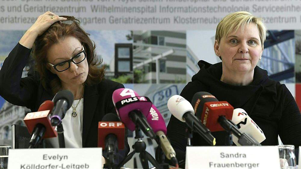 Evelyn Kölldorfer-Leitgeb und Stadträtin Sandra Frauenberger