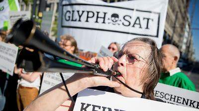 Demo gegen die Verlängerung von Glyphosat