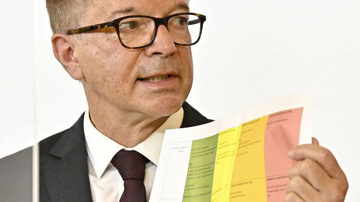 Gesundheitsminister Rudi Anschober stellt die Corona-Ampel vor 
