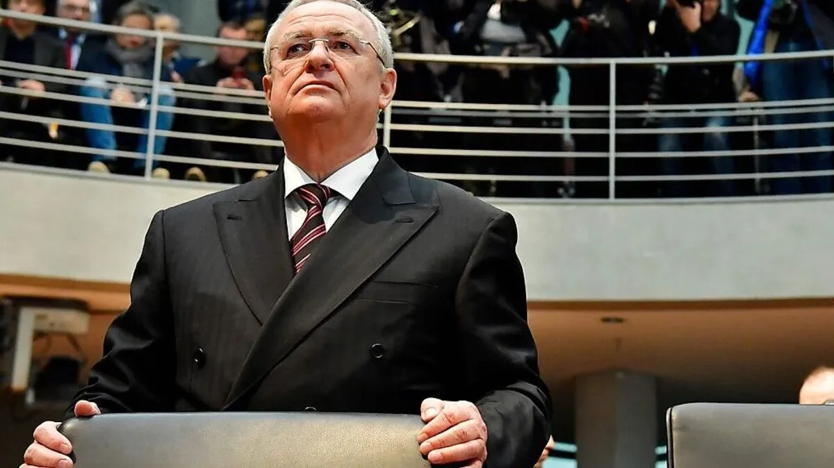 Martin Winterkorn im Jänner 2017 vor dem U-Ausschuss im deutschen Bundestag