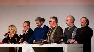 Blanik, Mayerl, Sint, Schett, Haidenberger und Blasisker diskutierten auch emotional, blieben aber fair