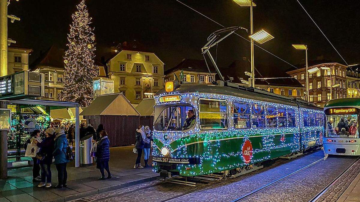 Die Adventbim lädt zur Gratisfahrt