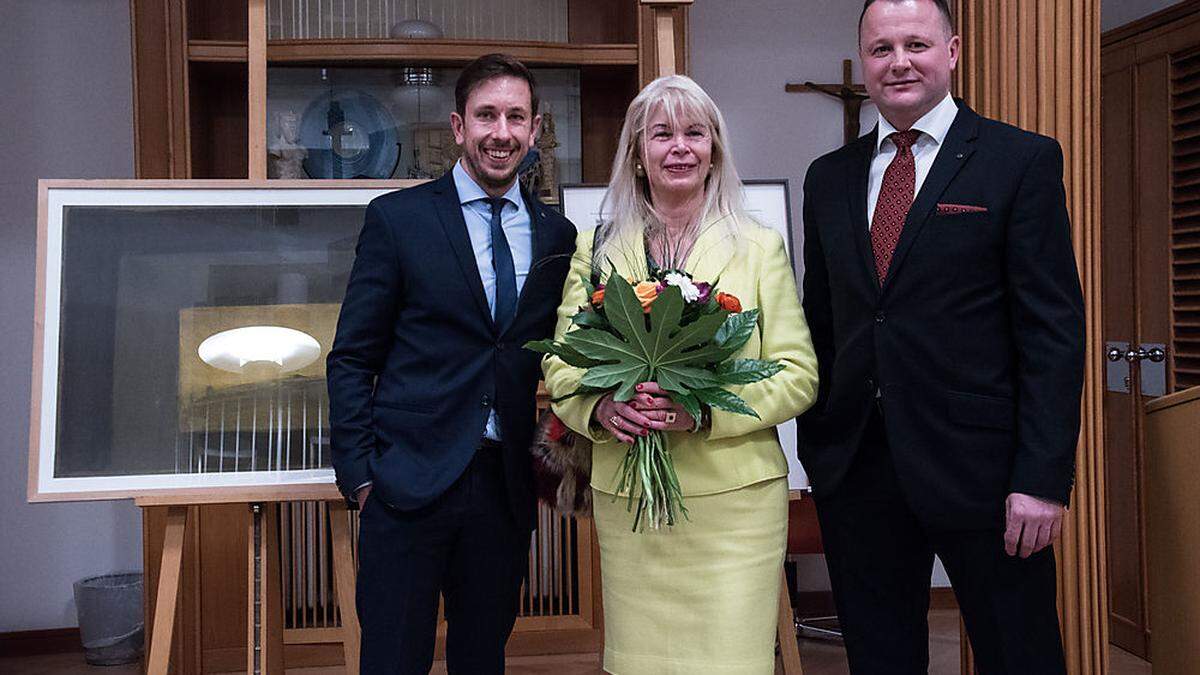 Lukas Jungmann, Ursula Strobl und Stefan Taferner 