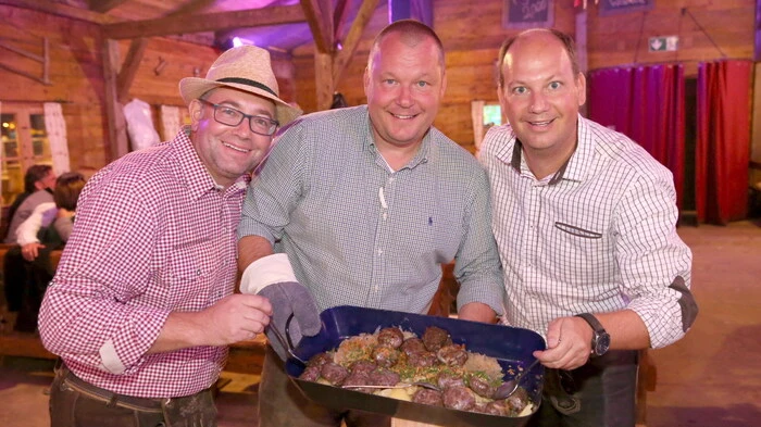 2018 luden Dietmar Hoi, Harald Taupe und Robert Ruhdorfer (von links) zur traditionellen Maischerlparty ein.
