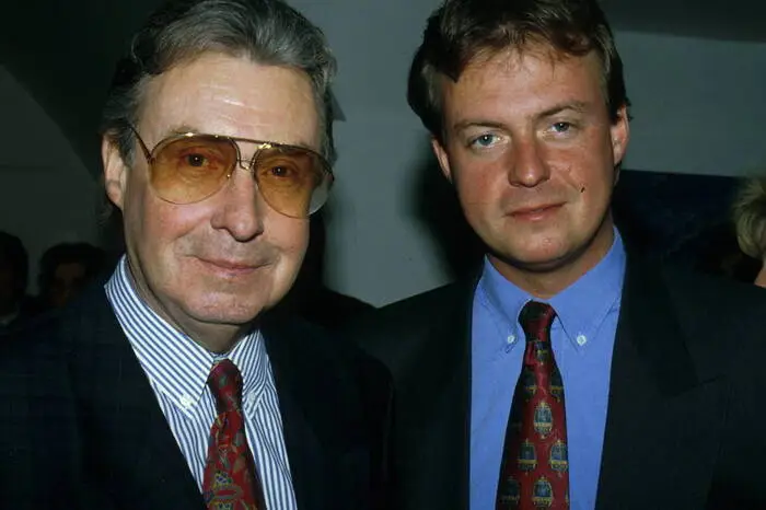 Das Bild zeigt den Showmaster mit seinem Sohn Michael (1963–2019).