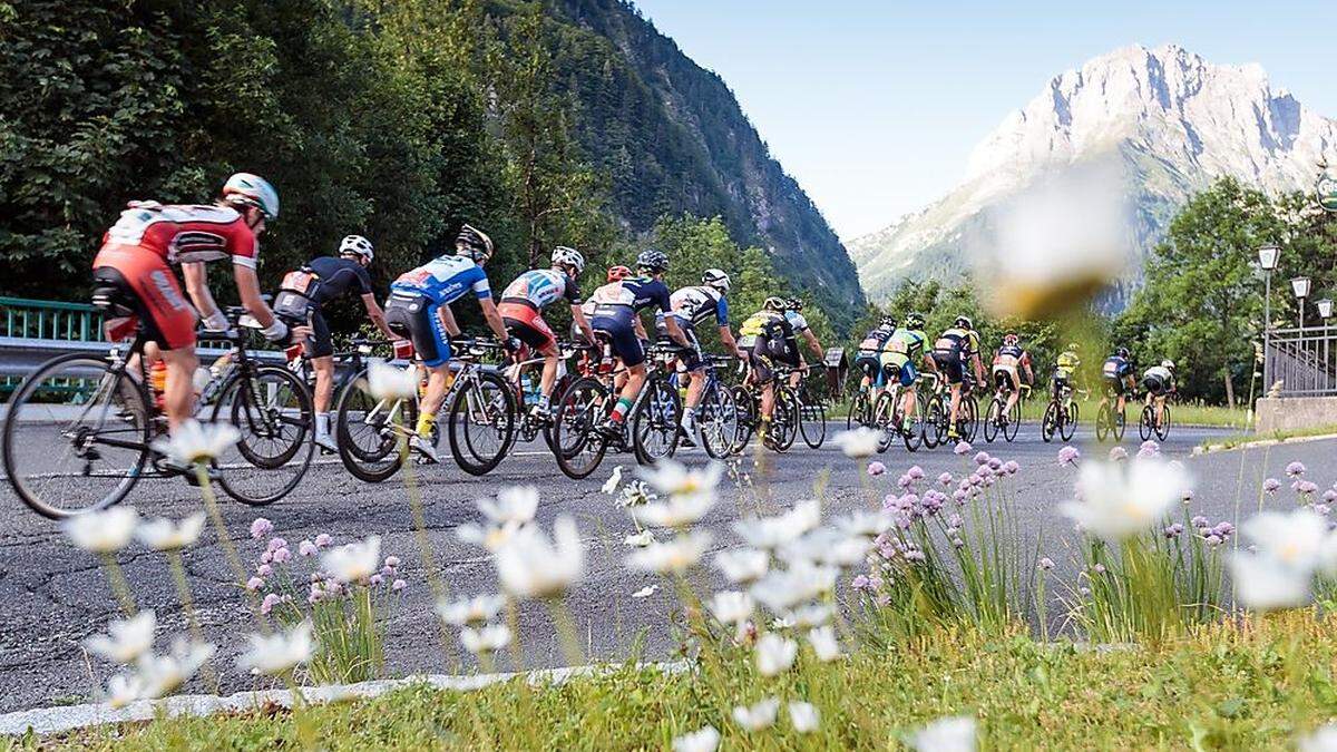 Die Lienzer Dolomiten bilden die Kulisse für das spektakuläre Radrennen