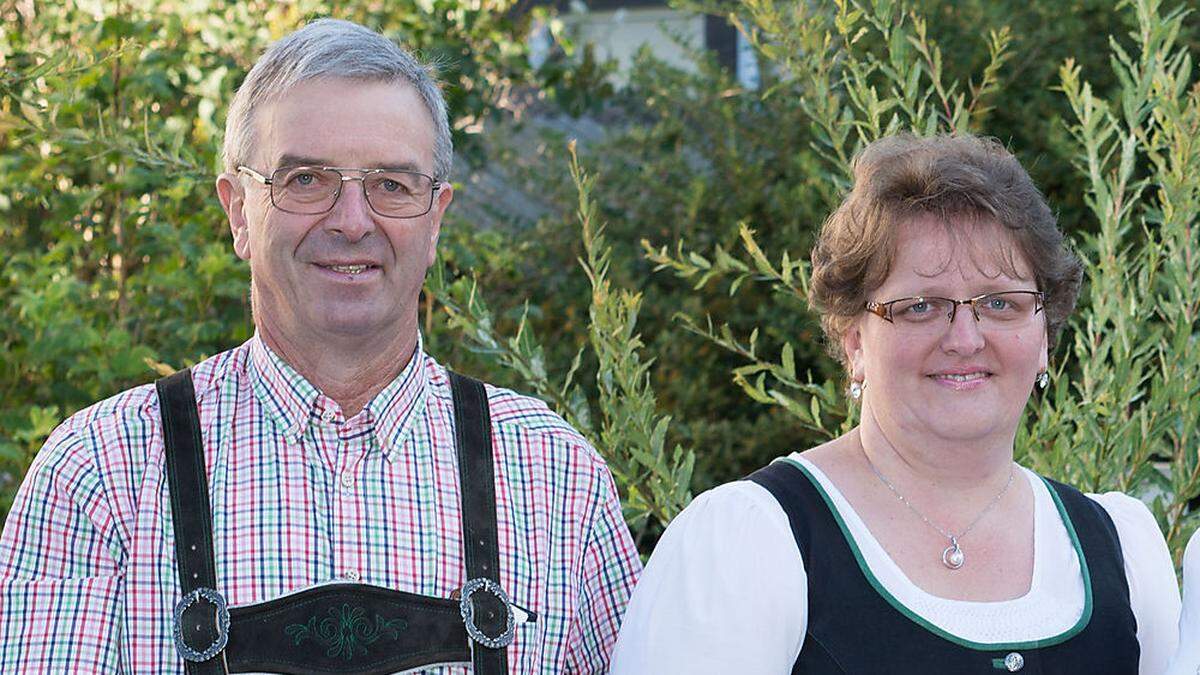 Franz Doppelhofer mit seiner möglichen Nachfolgerin Silvia Karelly