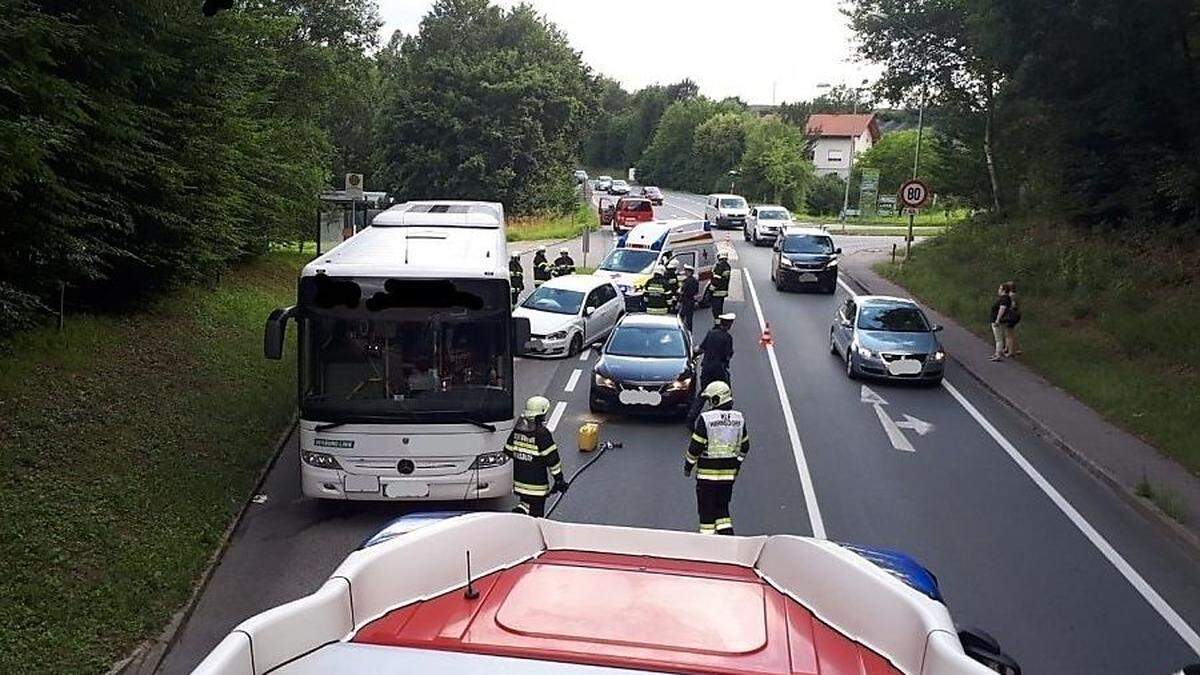 Bereits im Juli kam es zu einem Auffahrunfall mit einem Linienbus