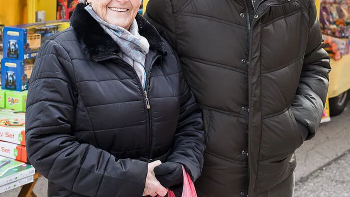 Bereits über 35 Jahre kommen Amalie und Lukas Zadovnik aus Bad Eisenkappel zum Josefimarkt.