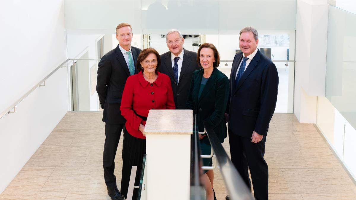 Führungsquintett: Johannes Eder, Peri Eder, Helmut Eder, Ulrike Koscher-Preiss und Werner Hörner