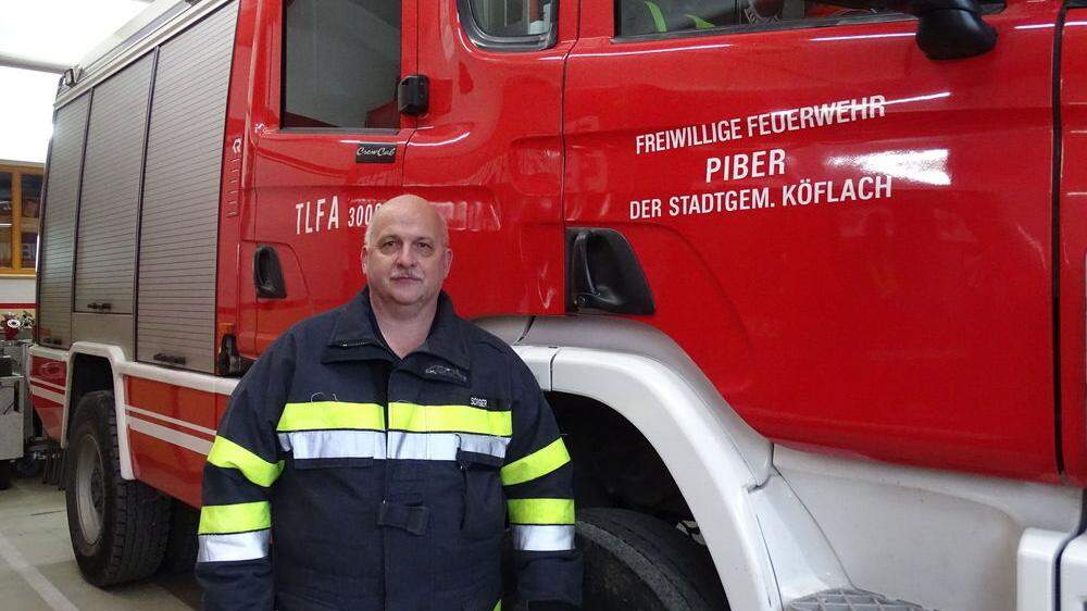 Seit Kurzem ist Andreas Sorger der neue Kommandant der Feuerwehr Piber