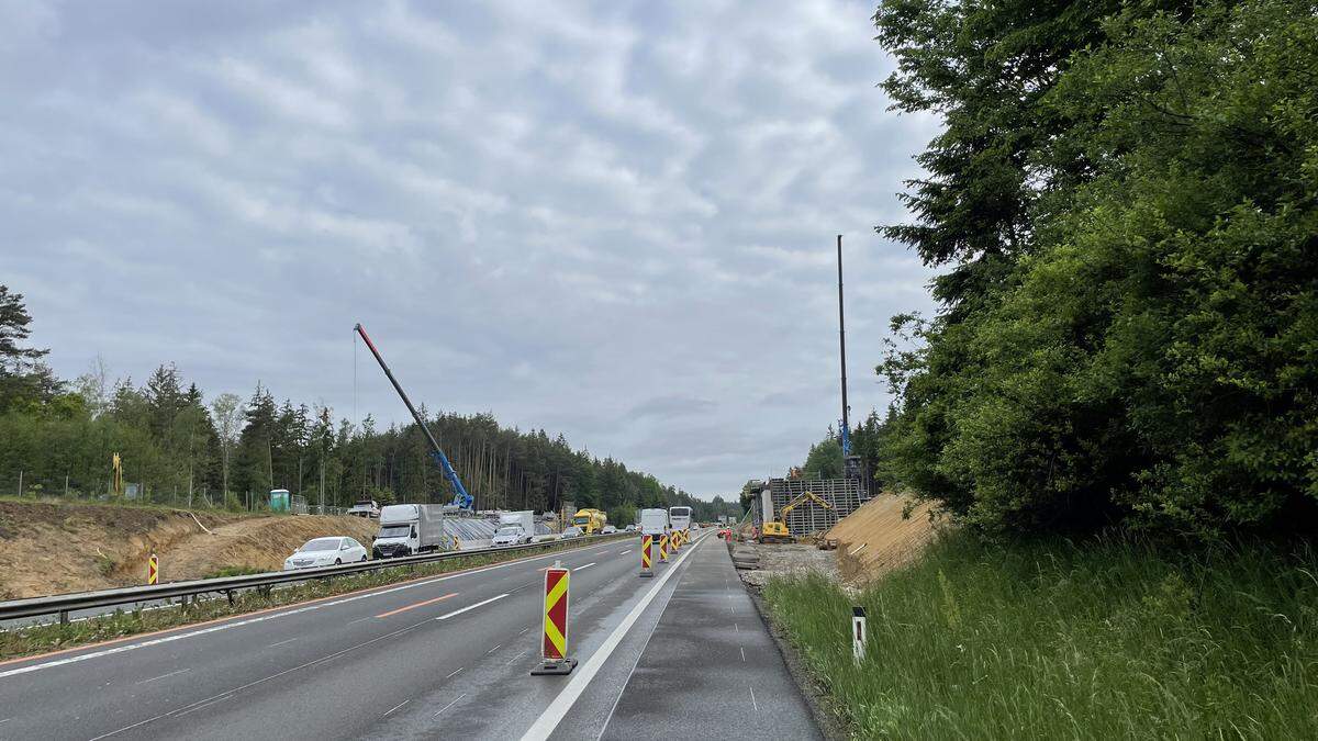 Allein die Errichtung der Wildbrücke verschlingt rund sechs Millionen Euro