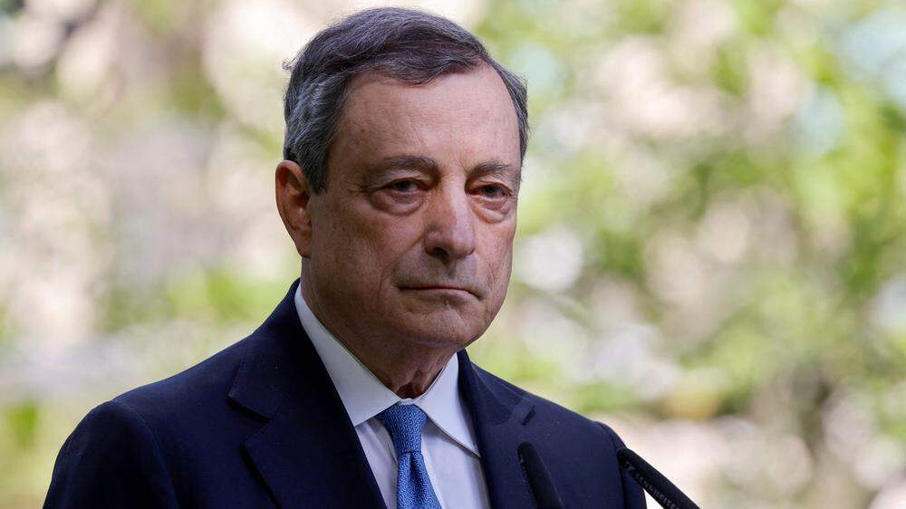 Italiens Premier Mario Draghi trat gestern endgültig zurück.  