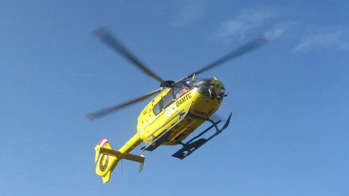 Der C 12 brachte den Schwerverletzten ins UKH Graz