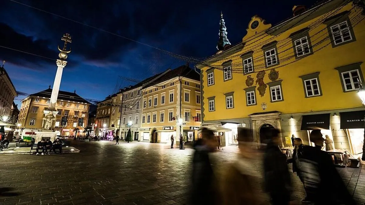 Sujetbild: Klagenfurt bei Nacht