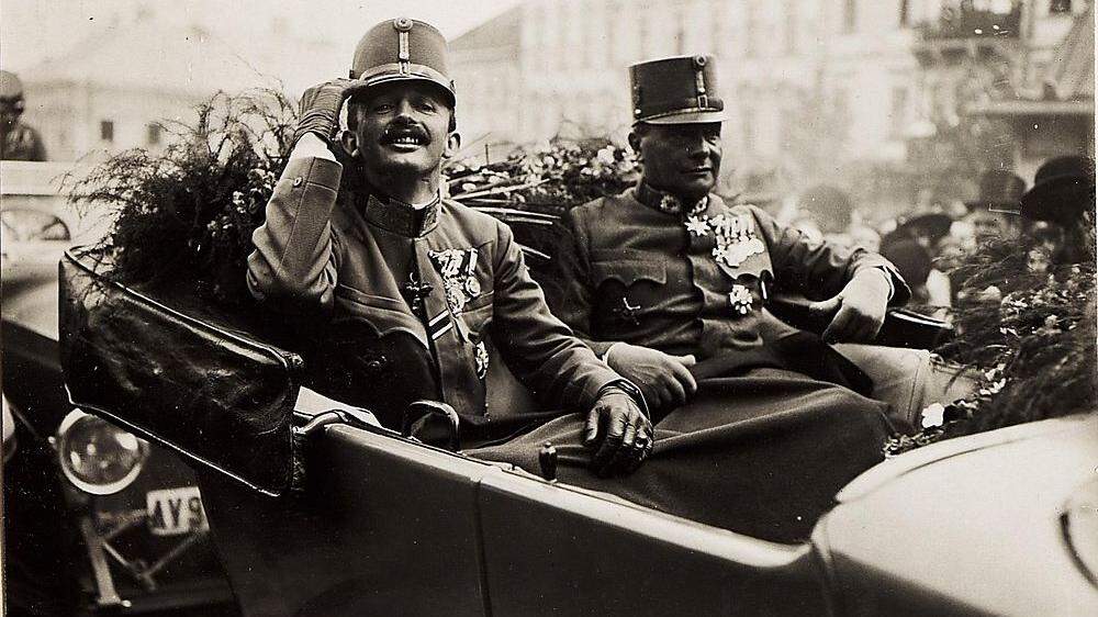 Kaiser Karl (links) schwebte ein Bund freier Nationen vor – doch das war eine Illusion 