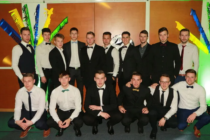 Die Fußballer waren natürlich auch auf dem Sportlerball anzutreffen.