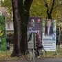 Kostenbremse: Klein- statt Großplakate waren diesmal das Mittel der Wahl
