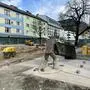 Seit rund eineinhalb Wochen und noch bis Ende Juni läuft die aktuelle Umbauphase am Liezener Hauptplatz